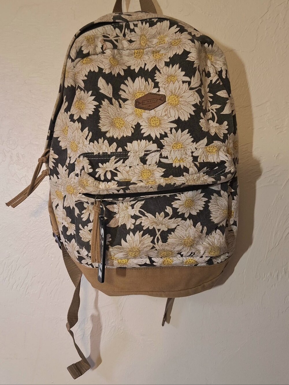 O'Neill Shoreline Women's Sunflower Canvas Backpack Tilly's 16" Adjustable Strap